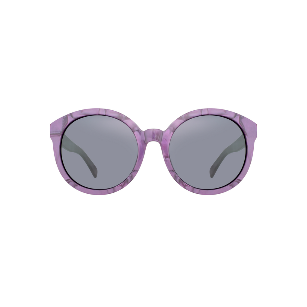 Round Oversized Sunglasses for Women – Purple Havana Statement Frame