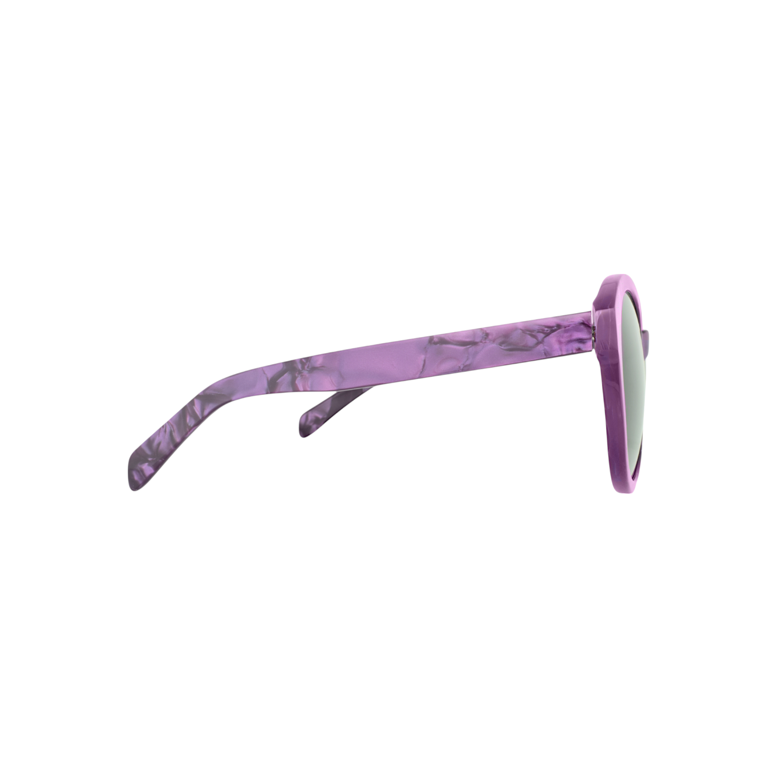 Round Oversized Sunglasses for Women – Purple Havana Statement Frame