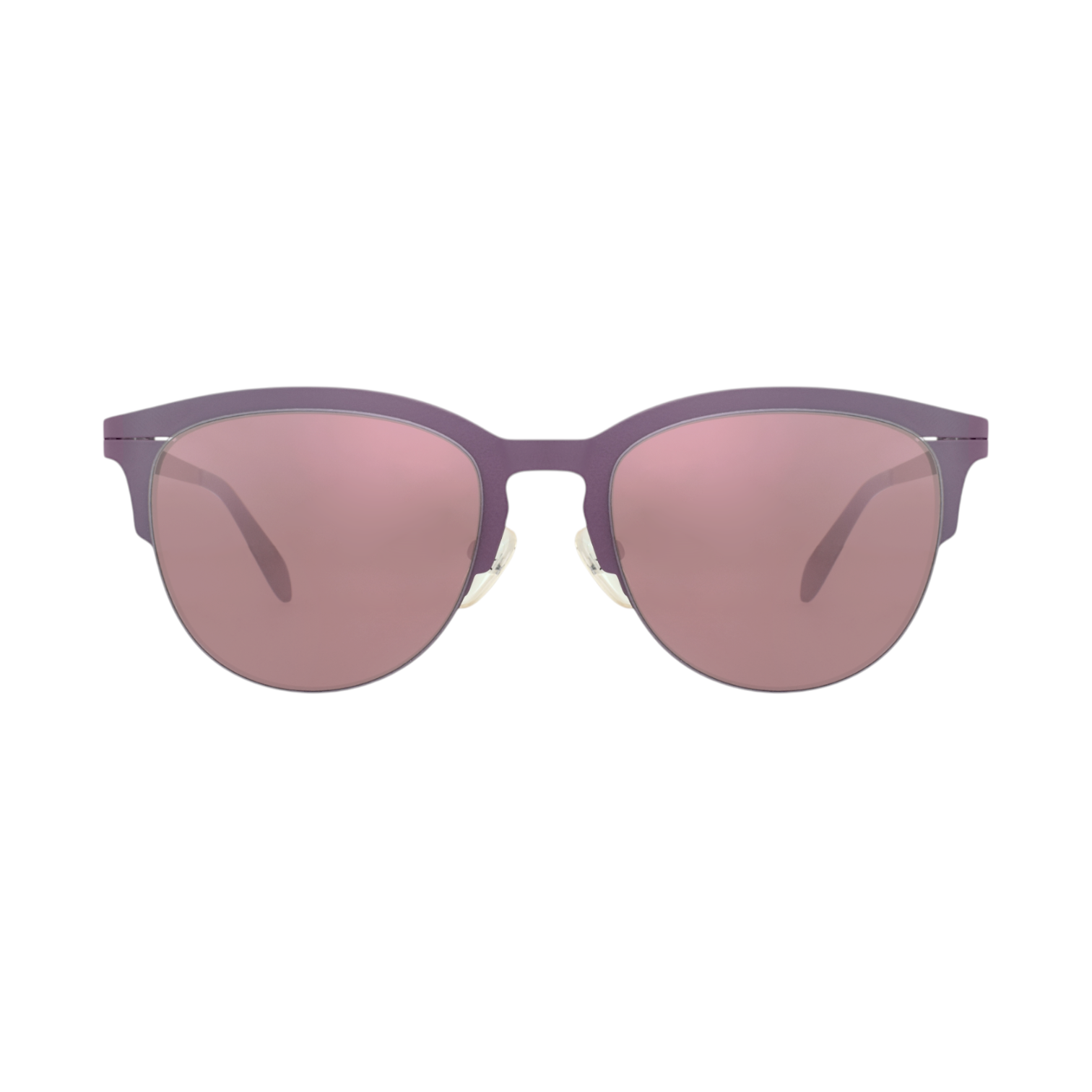 Purple Browline Sunglasses for Women – Elegant Metal Frame