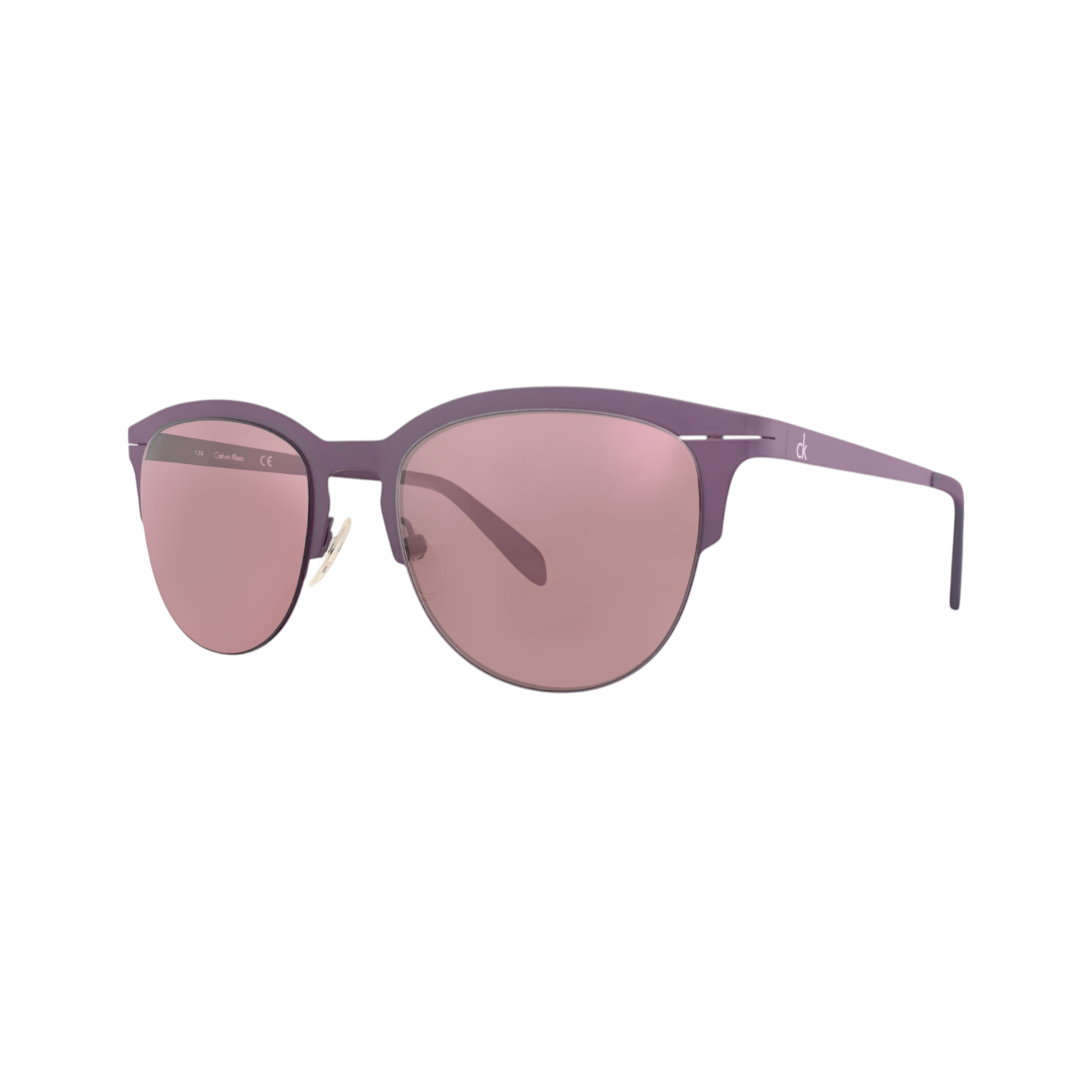 Purple Browline Sunglasses for Women – Elegant Metal Frame