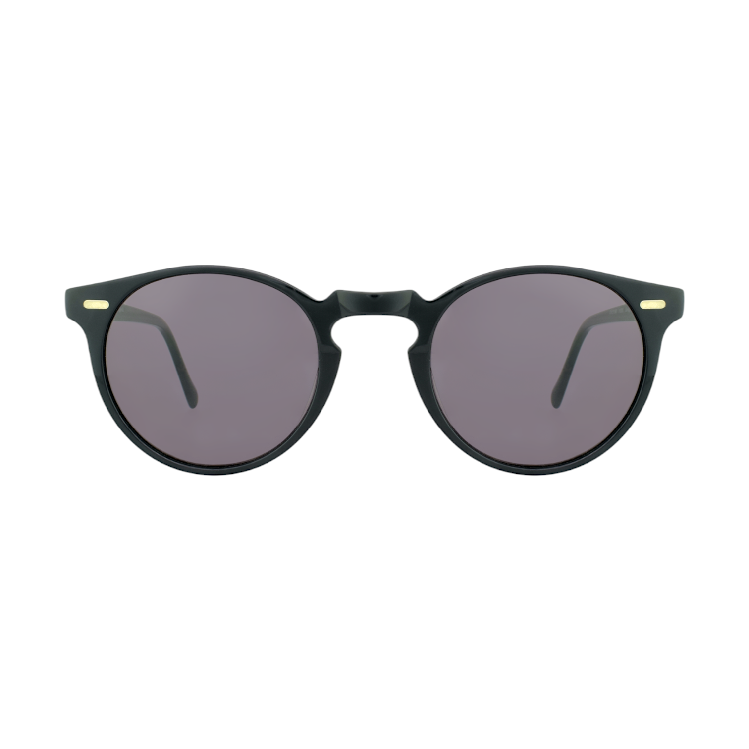 Classic Black Round Sunglasses – Unisex Acetate Frame