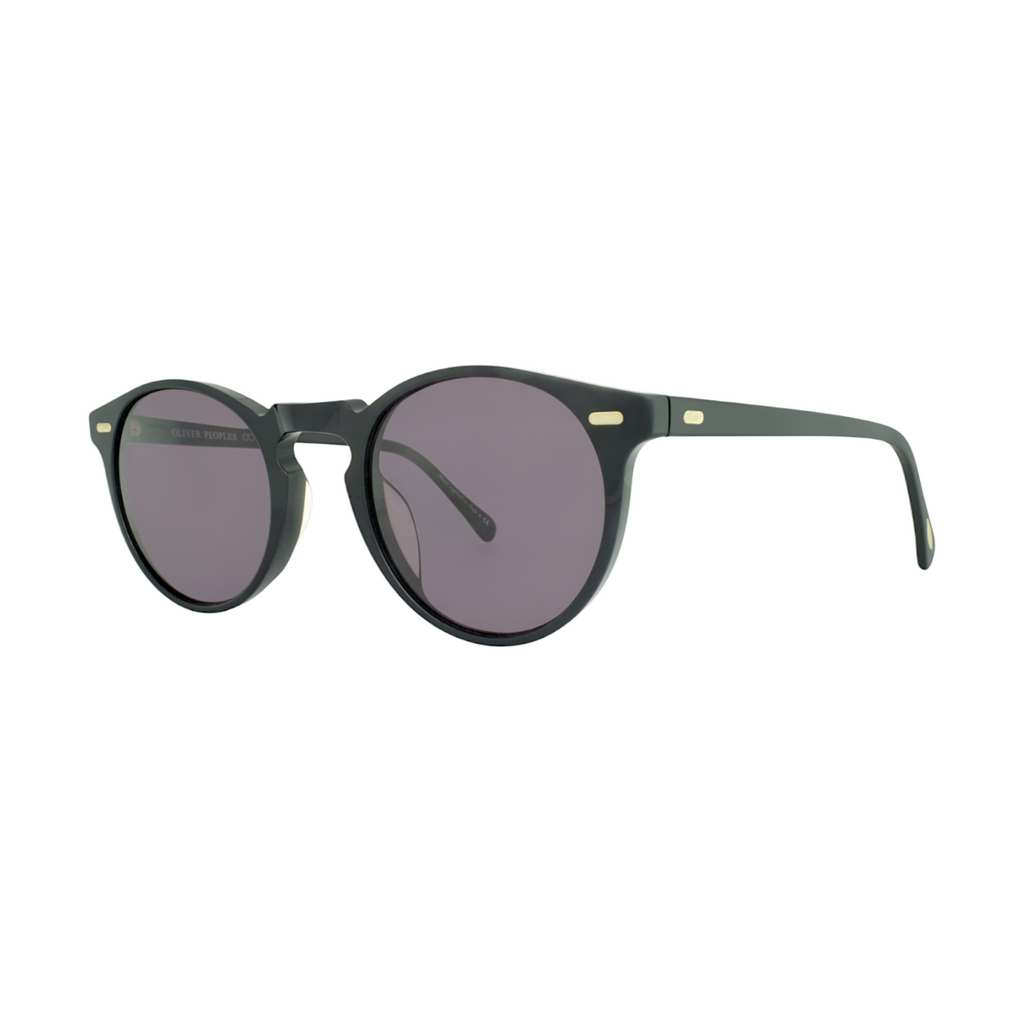 Classic Black Round Sunglasses – Unisex Acetate Frame