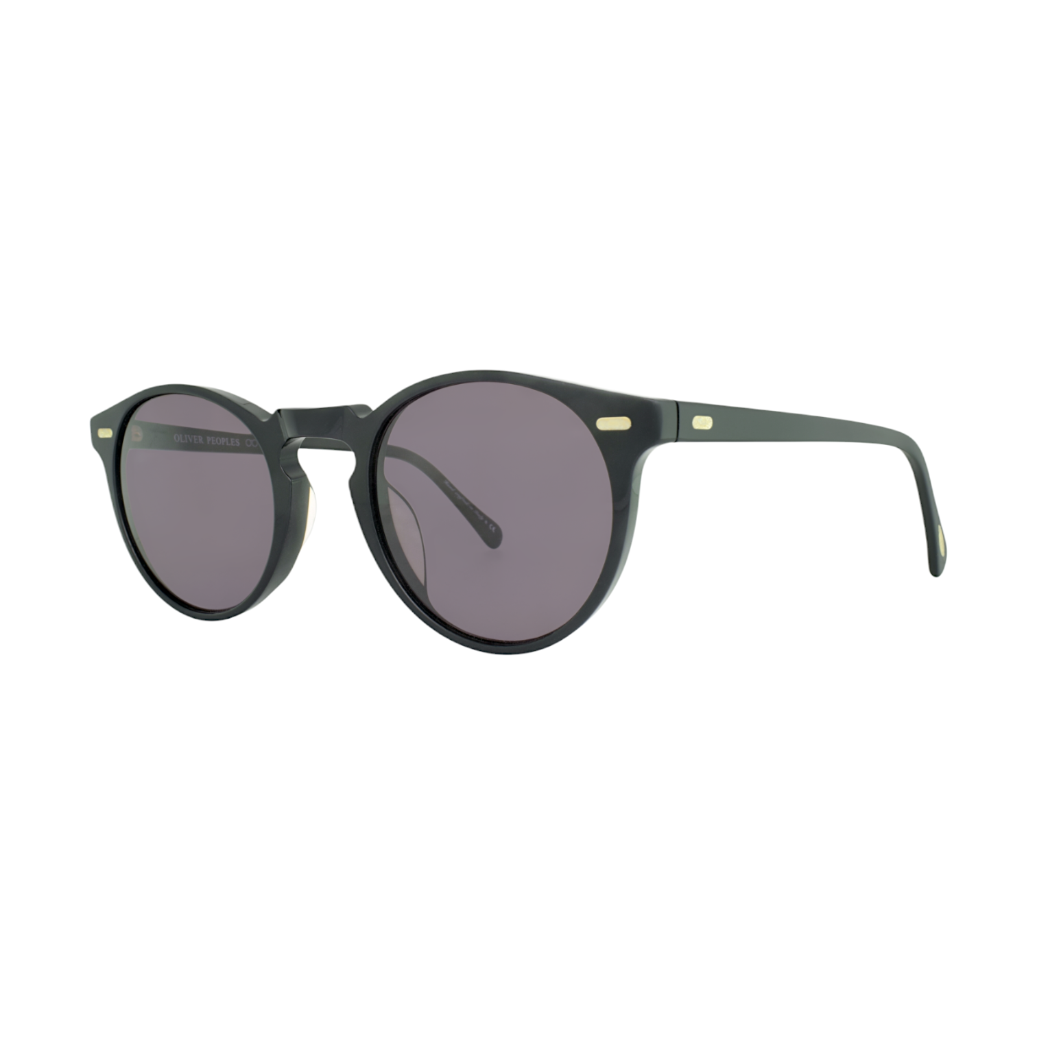 Classic Black Round Sunglasses – Unisex Acetate Frame